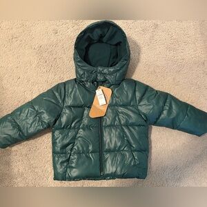 NWT Kids 3T Gap Green Puffer Jacket